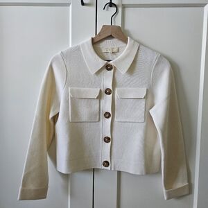 Sezane Betty Merino Wool Cardigan